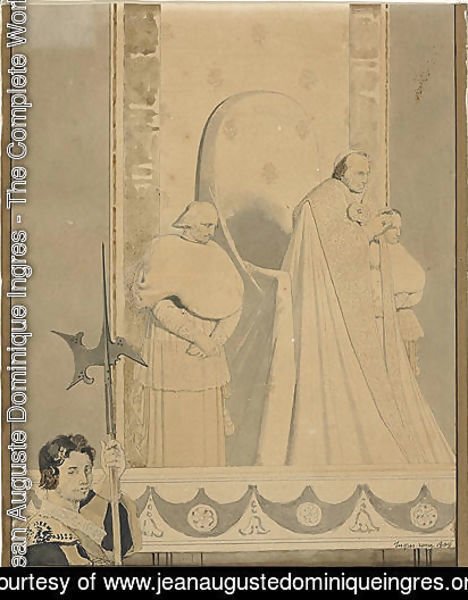 Jean Auguste Dominique Ingres - Pope Pius VII officiating at St. Peter