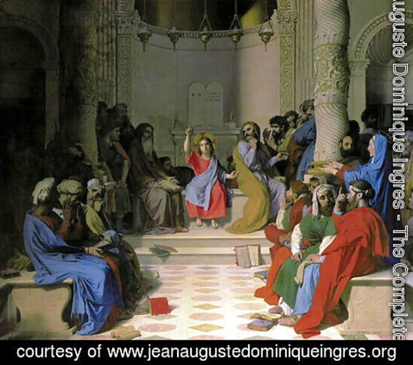 Jean Auguste Dominique Ingres - Jesus Among the Doctors