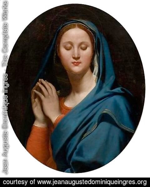 Jean Auguste Dominique Ingres - The Virgin of the Blue Veil