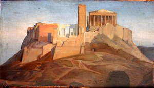 Jean Auguste Dominique Ingres - View of the Acropolis of Athens