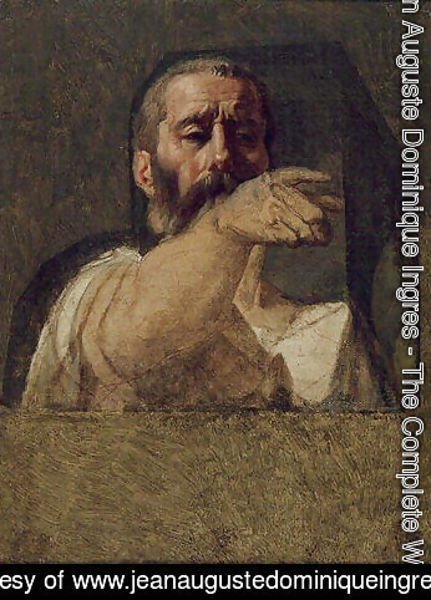 Jean Auguste Dominique Ingres - Study for the centurion of the Martyrdom of Saint Symphorien