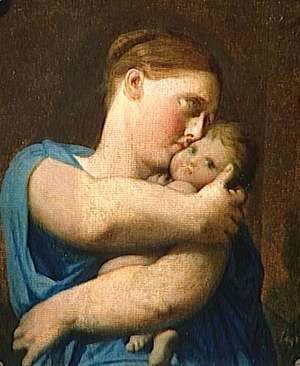 Jean Auguste Dominique Ingres - Woman and Child. Study for the Martyrdom of Saint Symphorien