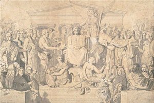 Jean Auguste Dominique Ingres - The Apotheosis of Homer 3