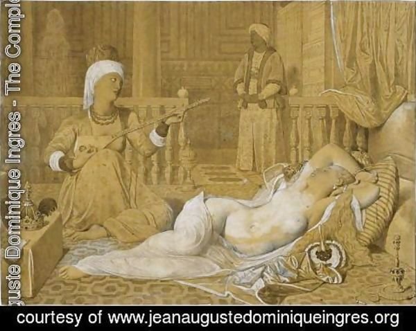 Jean Auguste Dominique Ingres - Odalisque with Slave