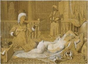 Jean Auguste Dominique Ingres - Odalisque with Slave